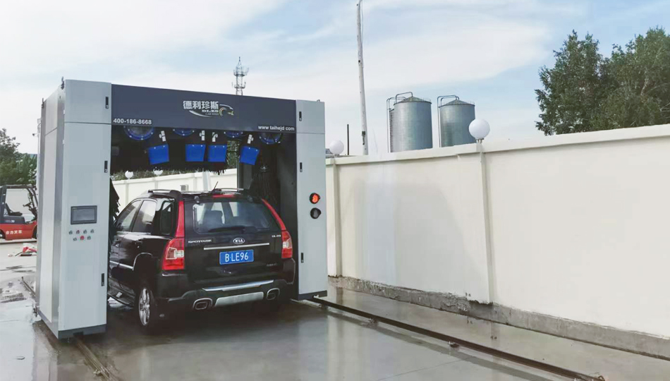 吉林经济技术开发区中粮米业安装龙门5刷洗车机